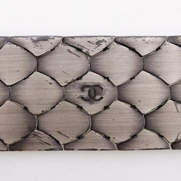 CHANEL COCO Mark Bracelet Silver metallic 106g Women - Picture 14 of 15